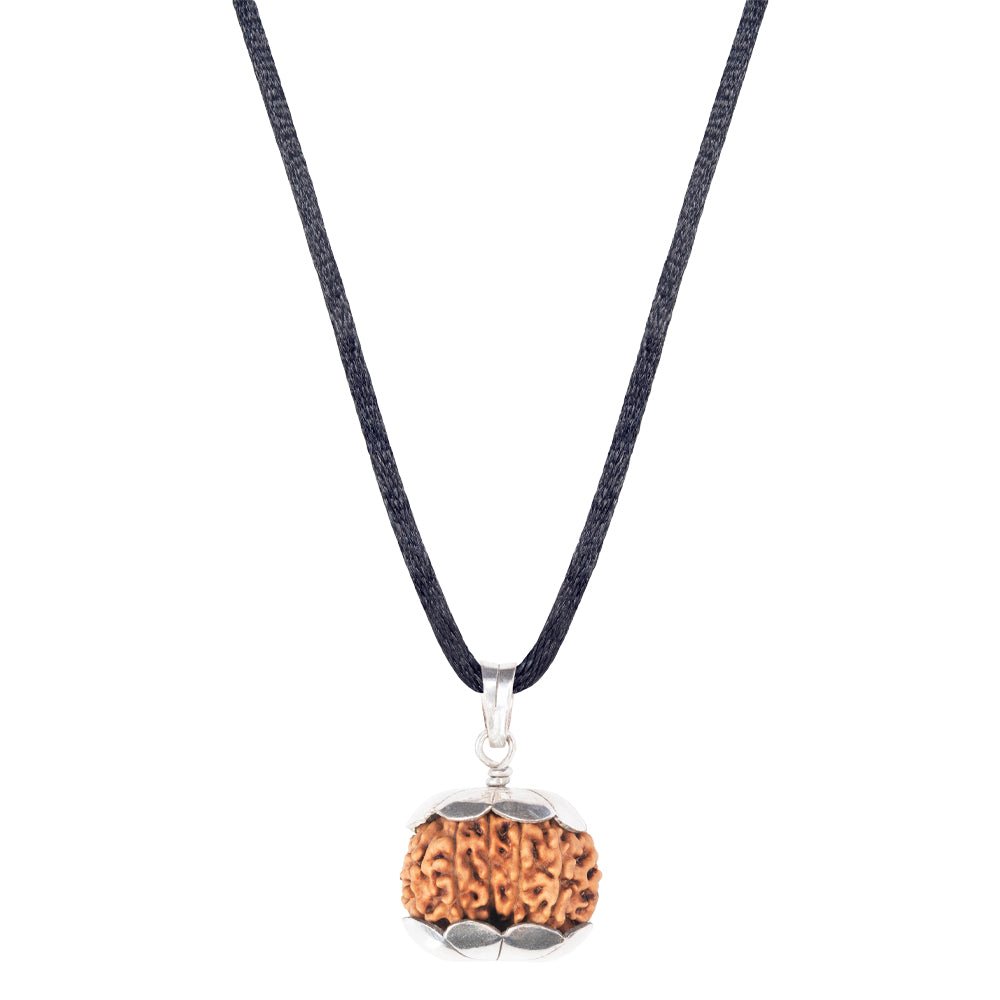 12_Mukhi_Rudraksha_Silver_Pendant
