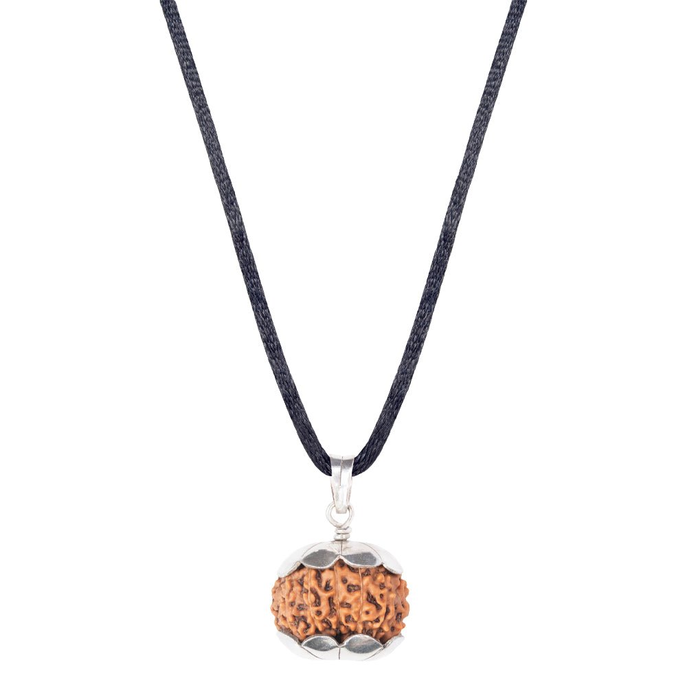 13_Mukhi_Rudraksha_Silver_Pendant
