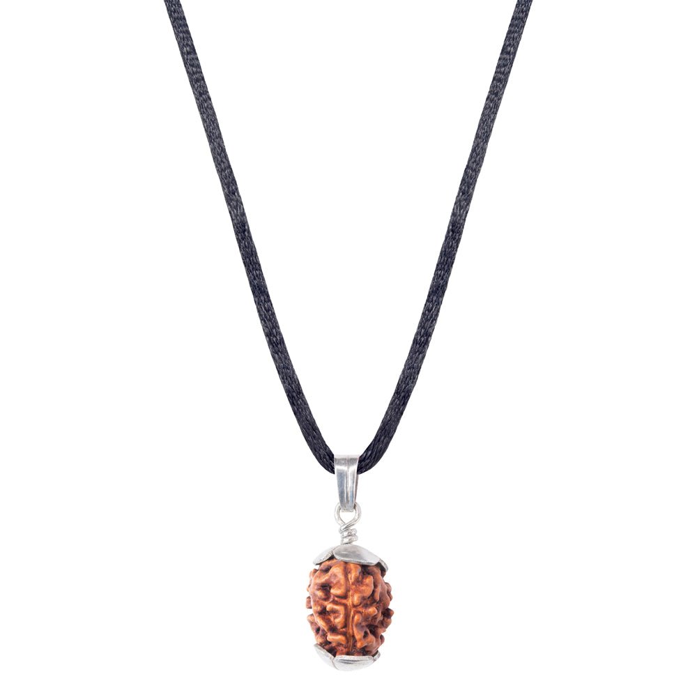 3_Mukhi_Rudraksha_Silver_Pendant
