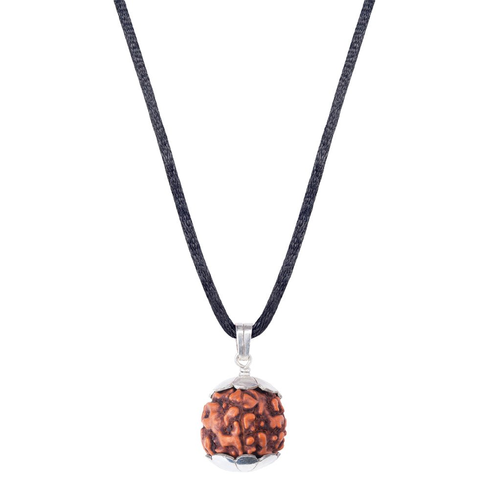 5_Mukhi_Rudraksha_Silver_Pendant