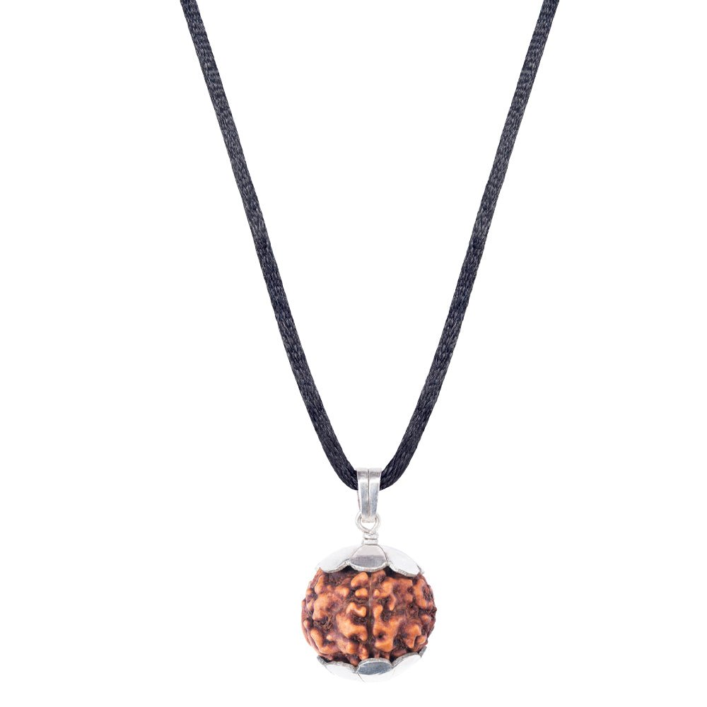 6_Mukhi_Rudraksha_Silver_Pendant