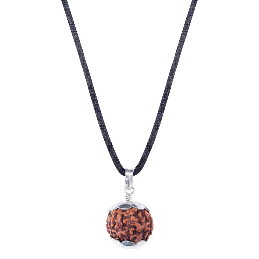 8_Mukhi_Rudraksha_Silver_Pendant