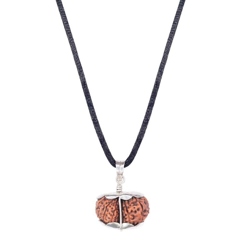 Gauri_Shankar_Rudraksha_Silver_Pendant