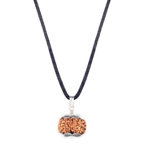 17_Mukhi_Rudraksha_Silver_Pendant